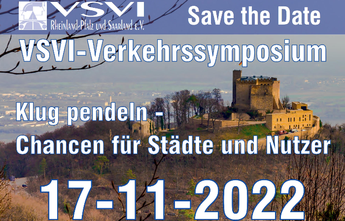 29. VSVI Verkehrssymposium / Anmeldung ab sofort möglich
